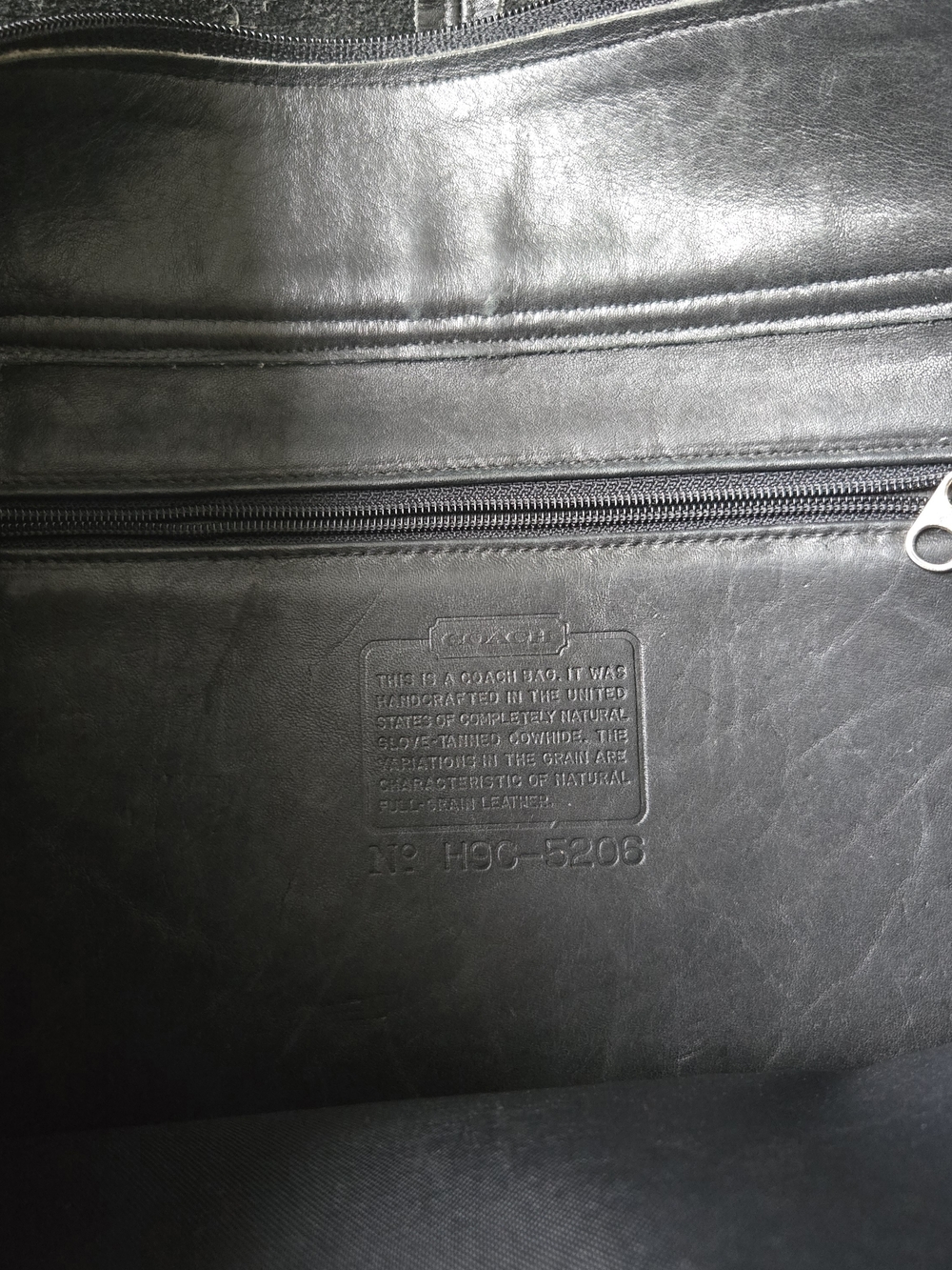 Vintage Coach Black Leather Men's Messenger Bag - Picture 3 of 9